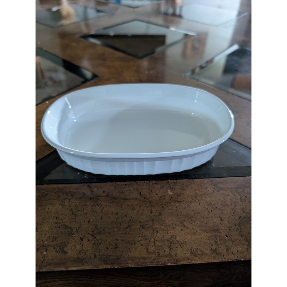 Corning Ware F-15-B FRENCH WHITE 15 oz. Oval Individual Casserole Dish
